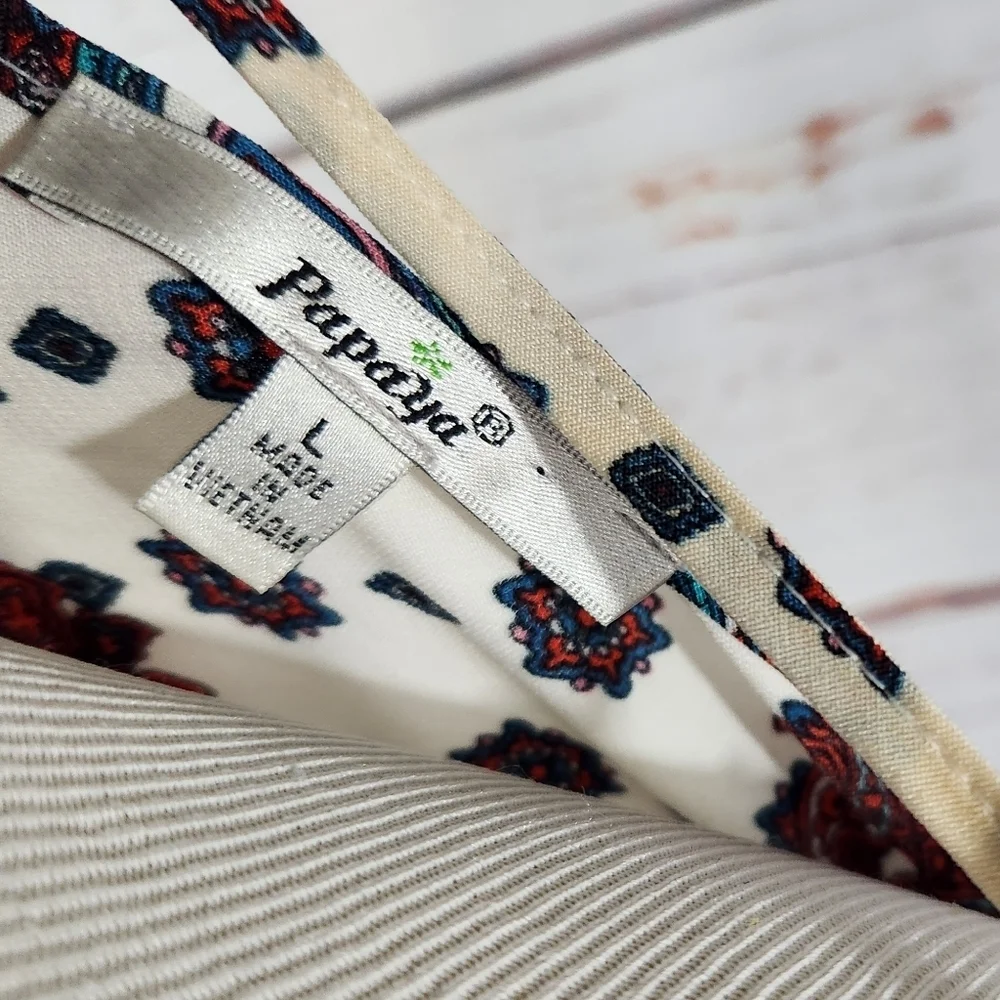 PAPAYA Bohemian Paisley Print Romper (L) - Picture 4 of 5